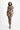 Yolanda Poloneck Bodycon Dress - Rust Geo Print