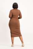 Alice Long Sleeve Ruched Dress