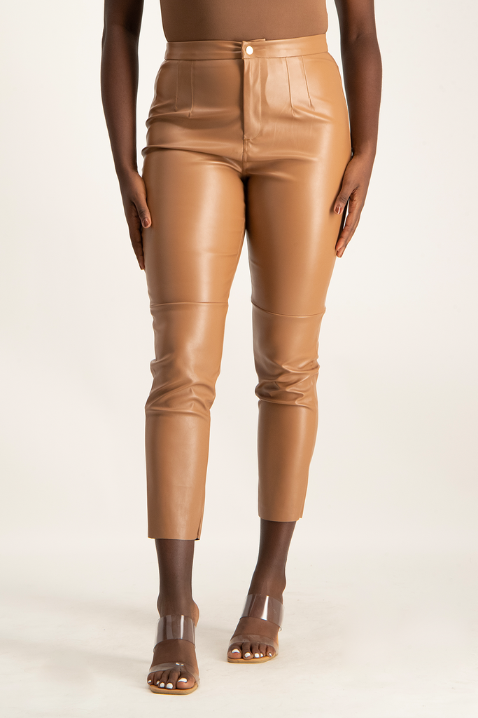 Camel 2025 leather pants