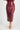 Kyla Midi Vinyl Skirt - Merlot