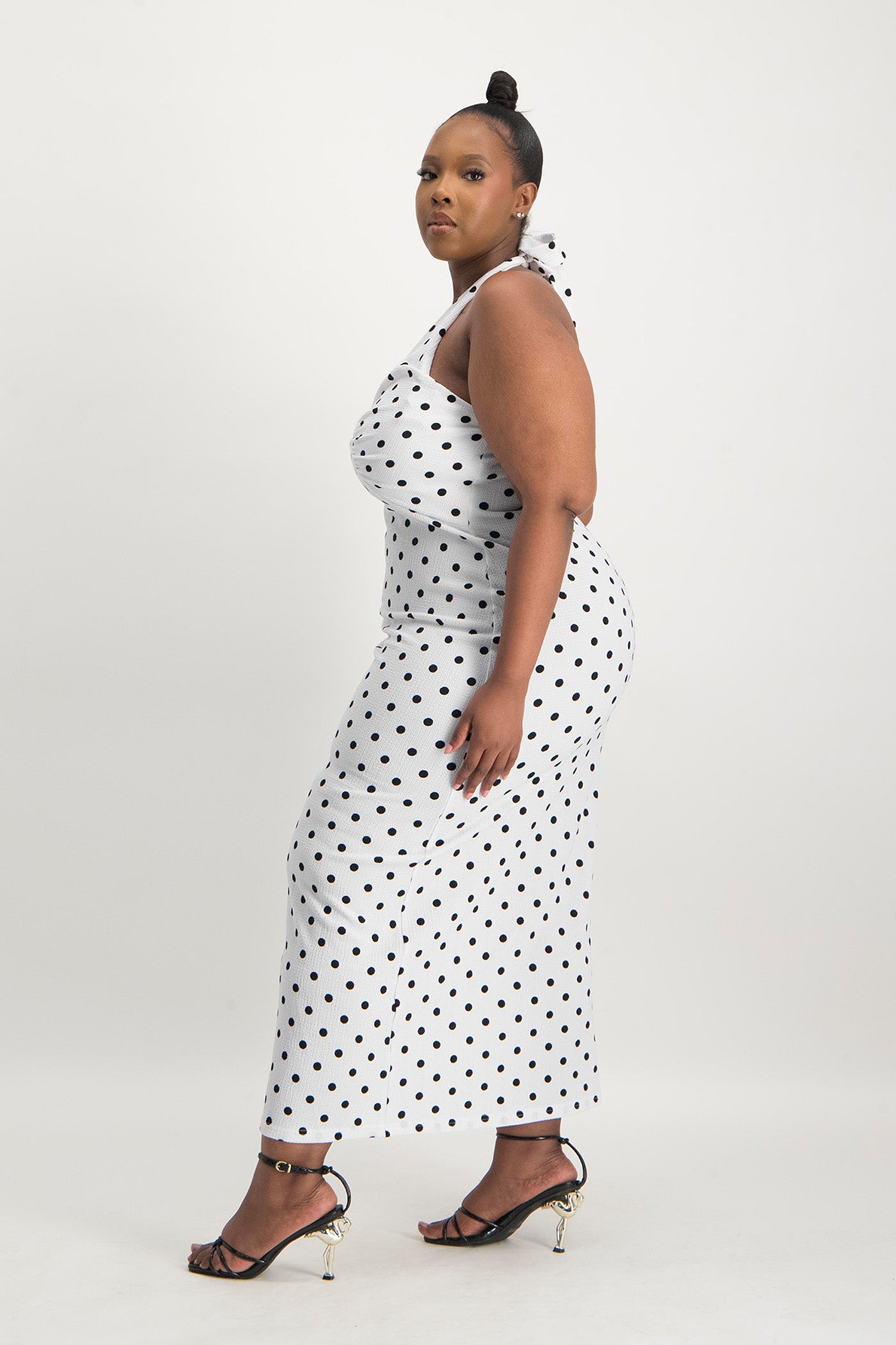 Noa Halter Neck Polka Dot Dress Shop Brett Robson Noa Halter Neck Polka Dot Dress Shop Brett Robson