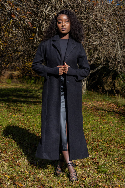 Lea Maxi Coat - Black – Shop Brett Robson