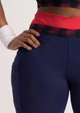 Active Legging with Elasticated Waist - Navy