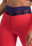 Active Legging with Elasticated Waist - Red