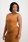 Thandi Square Neck Bodysuit - Glazed Ginger