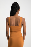 Thandi Square Neck Bodysuit - Glazed Ginger