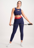 Active Legging with Elasticated Waist - Navy