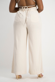 JENNA Linen Pant - Stone