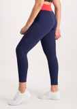 Active Legging with Elasticated Waist - Navy