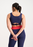 Cut Out Active Crop Top - Navy