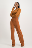 Lucy Long Sleeve Bodysuit - Glazed Ginger