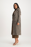 Madison Brown Check Coat