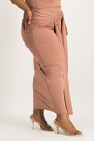 Savannah Wrap Tie Detail Skirt - Blush