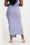 Savannah Wrap Tie Detail Skirt - Persian Violet