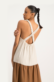 Nokwanda Linen Colour Block Dress
