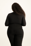 Giana Square Neck Bodysuit - Black