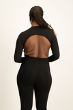 Gwen Open Back Bodysuit - Black