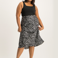 Black Animal Print L