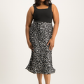 Black Animal Print L