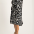 Black Animal Print L
